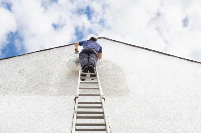 Peinture extérieure au Mesge — façades et ravalement